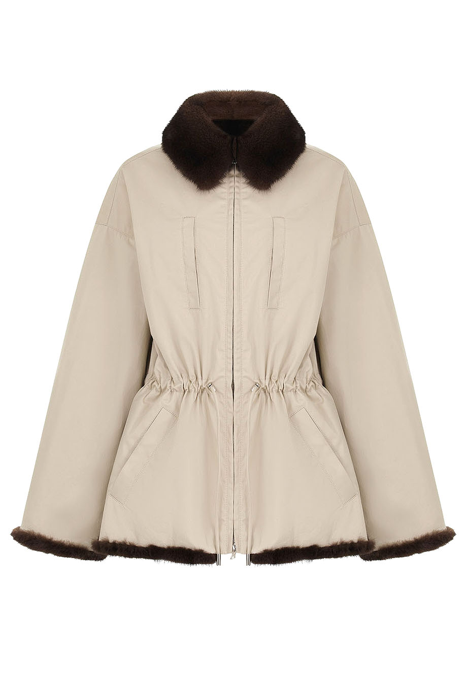 Куртка-парка на норковом мехе