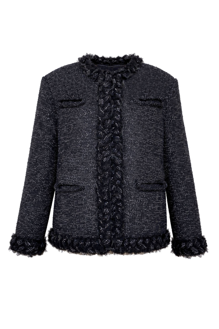 Жакет прямого свободного силуэта