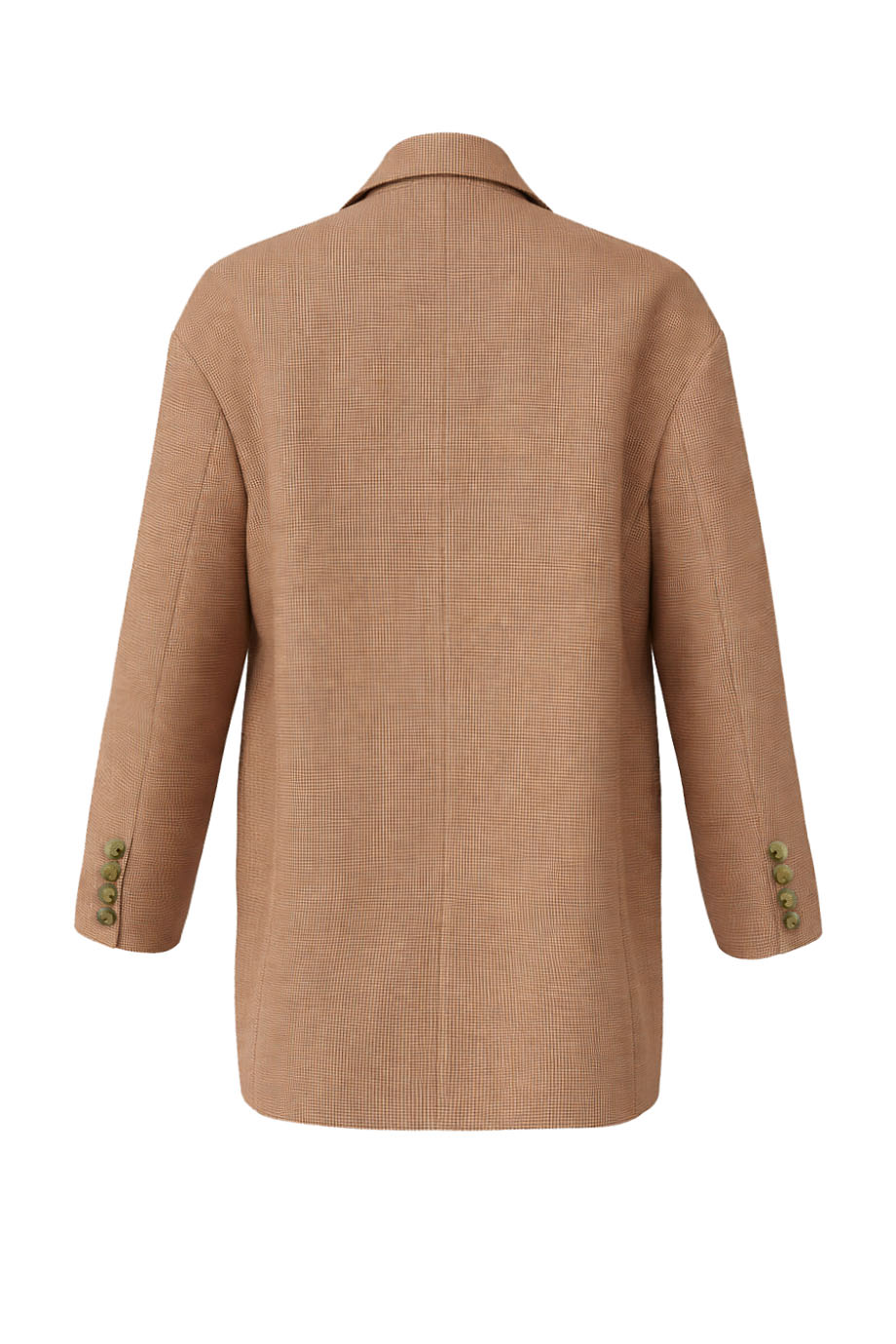 Жакет двубортный c отделкой из перьев