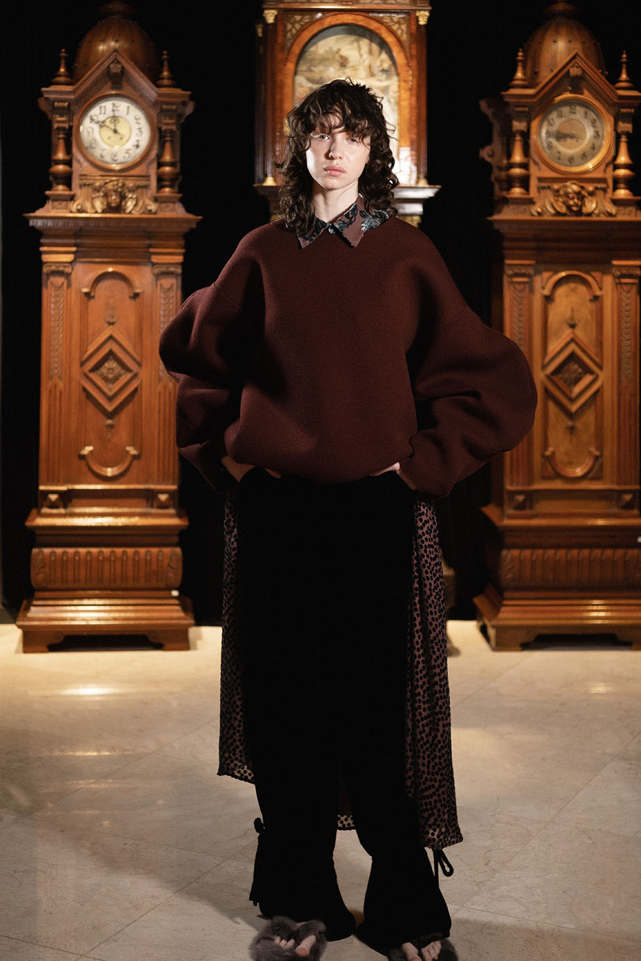 Брюки-баллон свободного силуэта