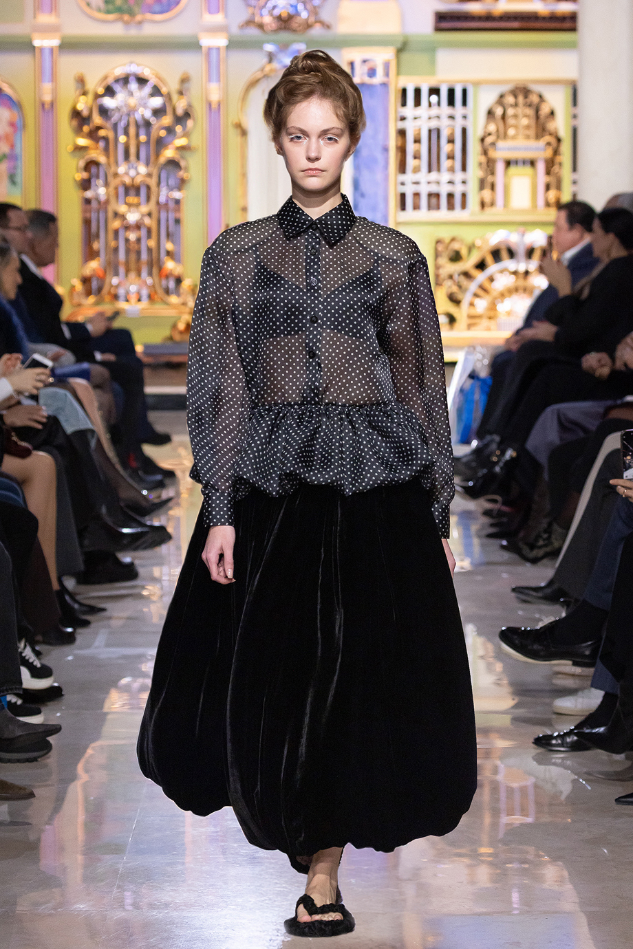 Юбка-баллон на поясе