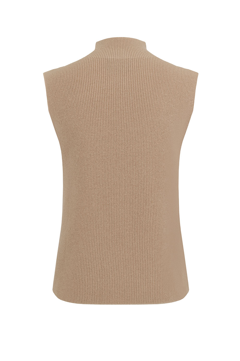 Топ вязаный с воротником-стойкой