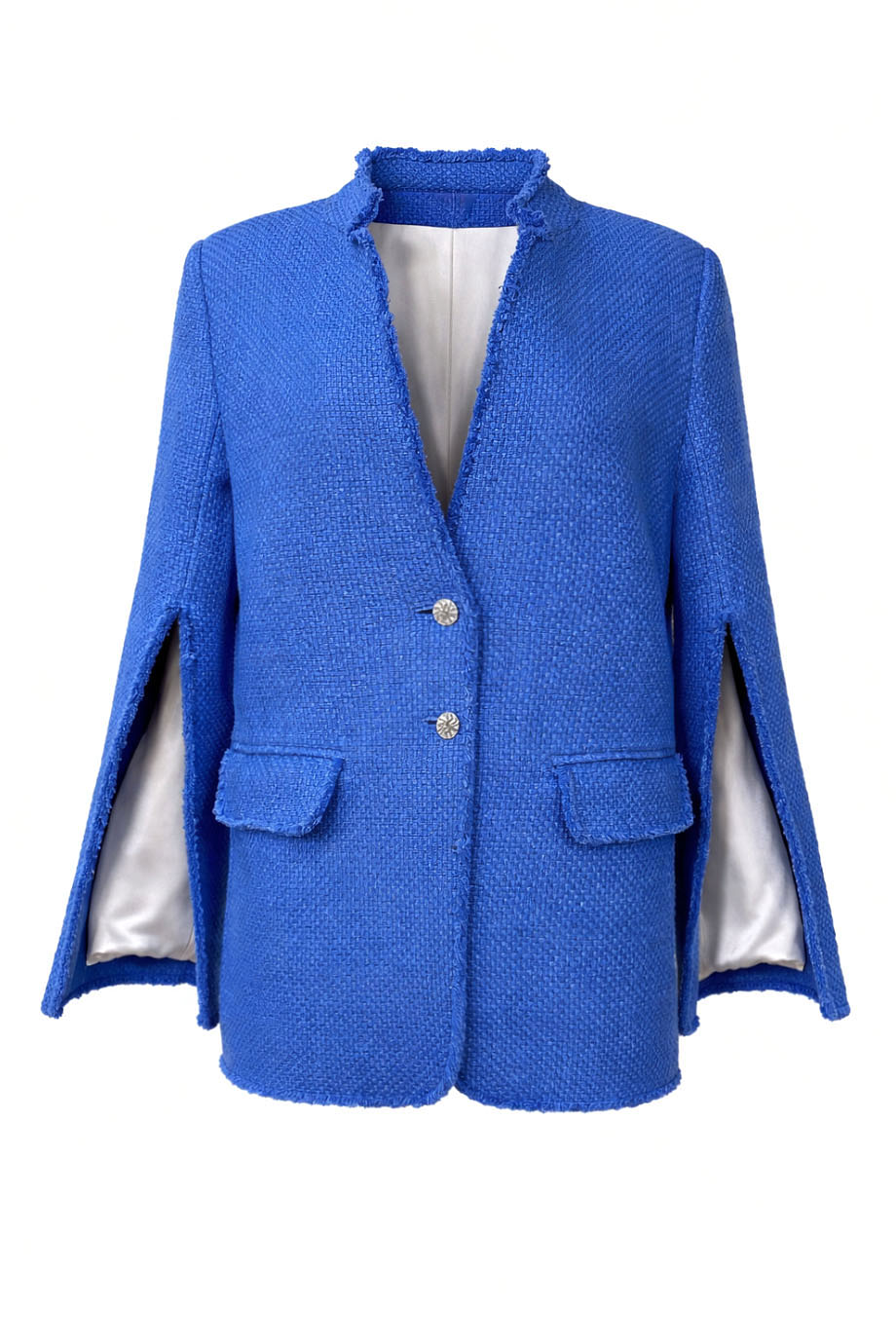 Одноборотный жакет прямого силуэта