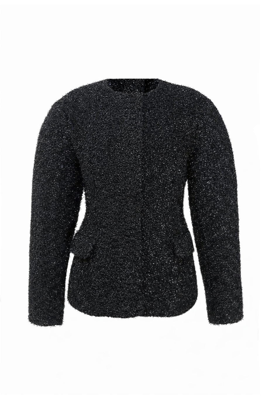 Однобортный жакет полуприлегающего силуэта