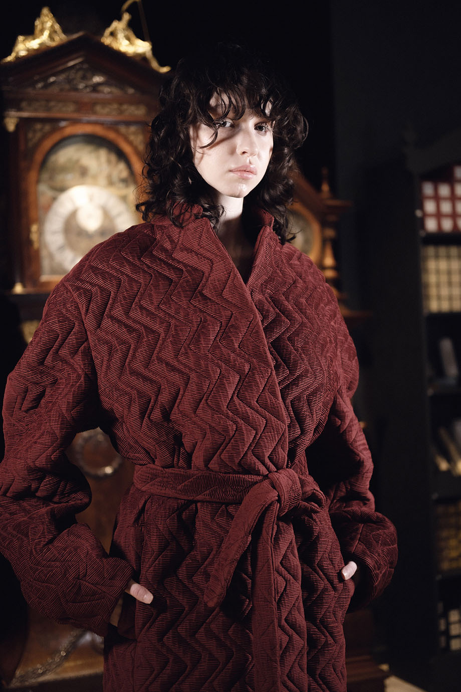 Пальто свободного прямого силуэта