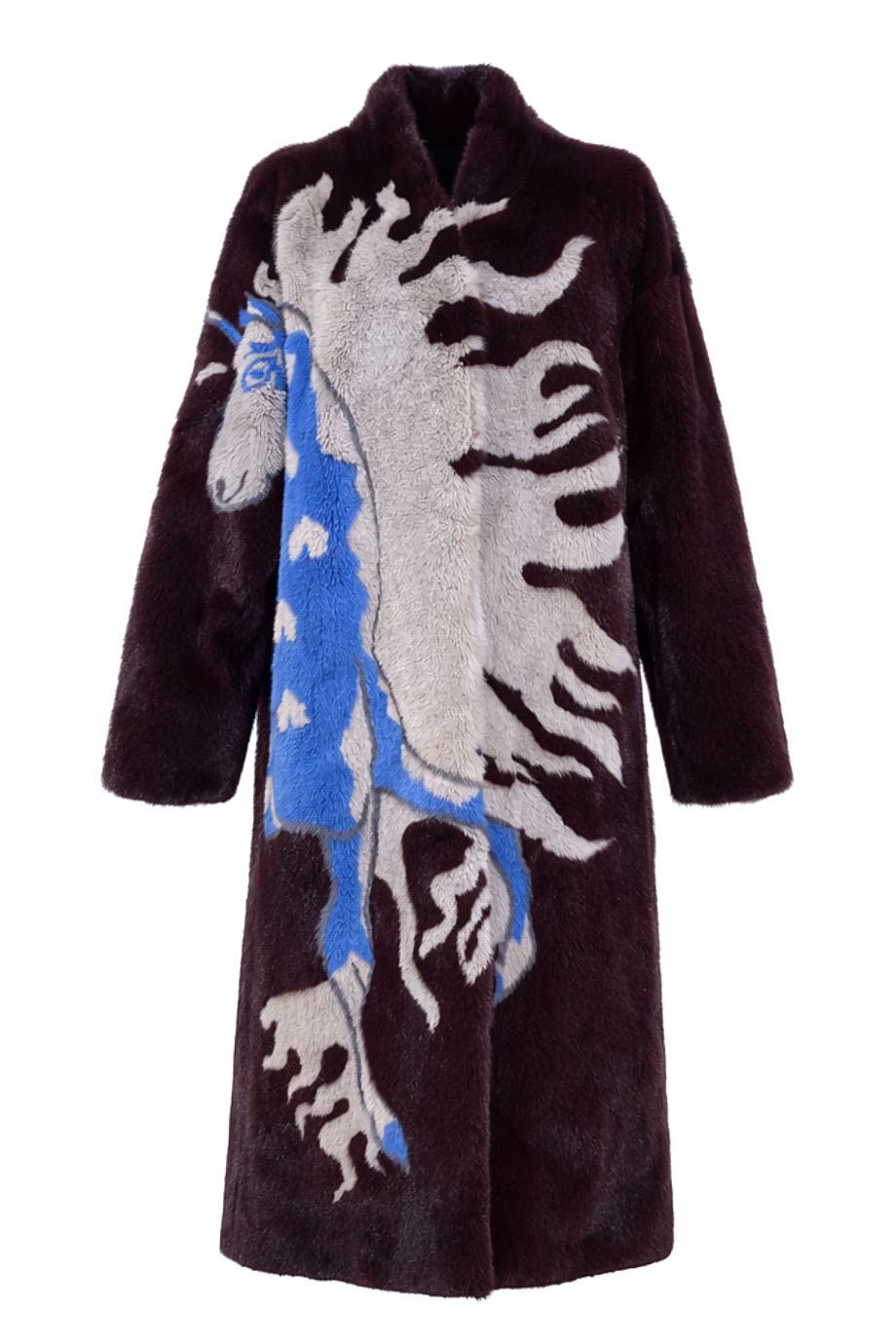 Пальто из натурального меха норки