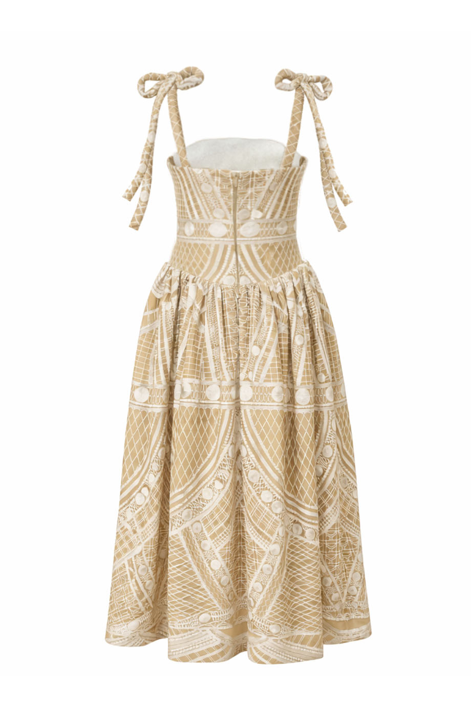 Платье-миди на корсете