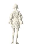 Короткое платье с колготками 3D